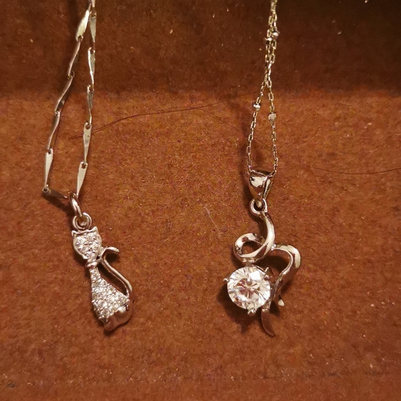 2 925silver necklaces - Picture 2 of 2